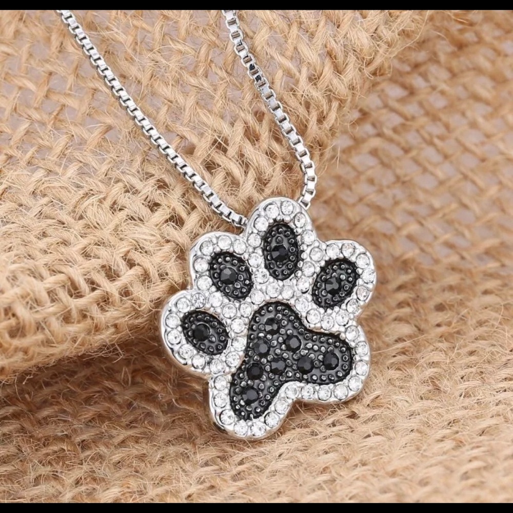❤️ Necklace with Paw Print Charm ❤️